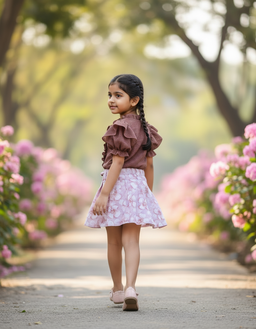 Floral Mini Skirt - Image 4